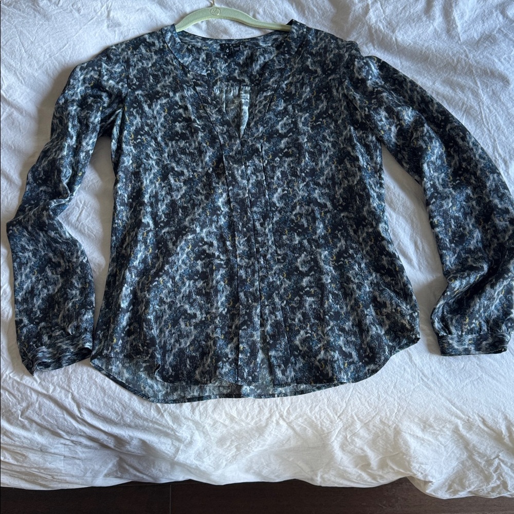 Theory Multicolor Abstract Blouse